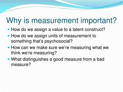 Why is Measuring Important?